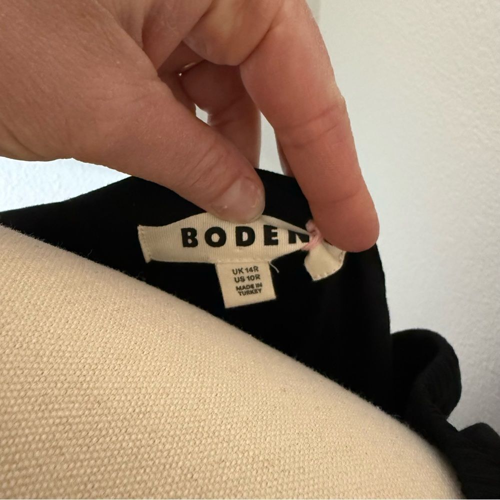[Boden] Black Flutter Sleeve Mini‎ Sundress- Size 10R - Picture 4 of 7